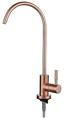 Kitchen Sink Drinking Water Tap Single Handle Cold Water Tap, G1/4 Reverse Osmosis Water Tap,Rose Gold