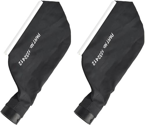 Daaxing Sacs de collecte de poussière pour souffleur de feuilles rechargeable DUB185 DUB186, pour un nettoyage rapide et facile des feuilles, remplace 123241-2 (2 pièces)