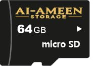 AI-Ameen Storage Tarjetas MicroSD de la Serie AS-MSD-C1T - 64GB, 128GB, 256GB, 512GB | 85MB/s de Lectura, Escritura de 45MB/s | Cumple con RoHS | Alta Velocidad para Video 4K, Juegos y más (64.0, GB)