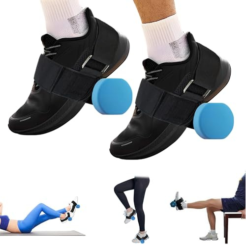 2 stycken ankelremmar för gymnastik, Tibialis Trainer, justerbara fotremmar, fothantlar, 2 stycken