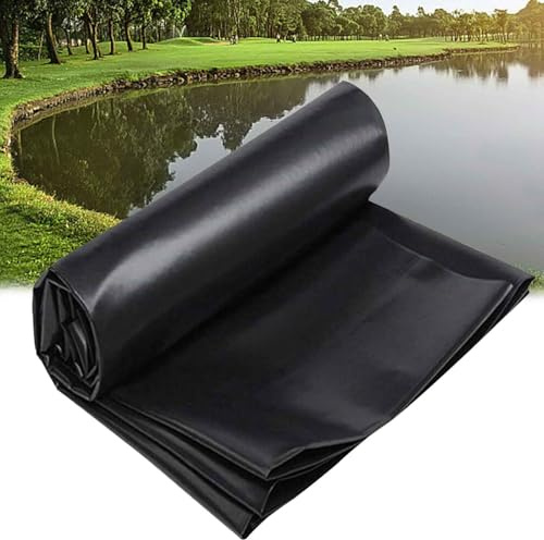 Forro grueso para estanques de peces resistente para estanques de peces de jardín, estanques koi, grandes revestimientos prefabricados para estanques de peces, duradero e impermeable