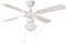 Farelek Bali 112420 Ventilatore da soffitto, 107 cm, Bianco