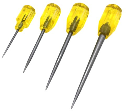 C.S. Osborne Heavy Duty 4 Size Scratch Awl Set