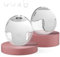 Wearable Breast Feeding Pump Portable, Electric Breast Pump Hands Free with 4 Modes &12 Levels,Strong Suction, LED Display, 24mm Sealed Flange,2 Pack