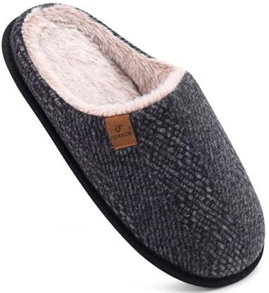 COFACE Pantofole Donna Invernali Peluche Ciabatte Calde Feltro Pantofola da Casa Comode Memory Foam Slippers Antiscivolo Suola Taglia 35