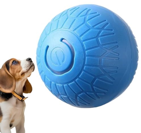 Dog Toy Intelligent Jumping Ball - Automatic Bouncing Ball with Motion Activated Bell | Interactive Toy for Small Medium Large Puppy, Chew Dress