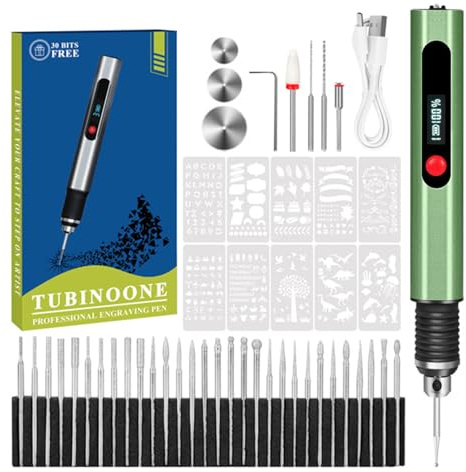 Rotulador eléctrico de 30 puntas, máquinas de grabado de precisión recargables, para artistas, principiantes, mini bolígrafo grabador | para manualidades, tazas de cerámica, vidrio, madera, manicura