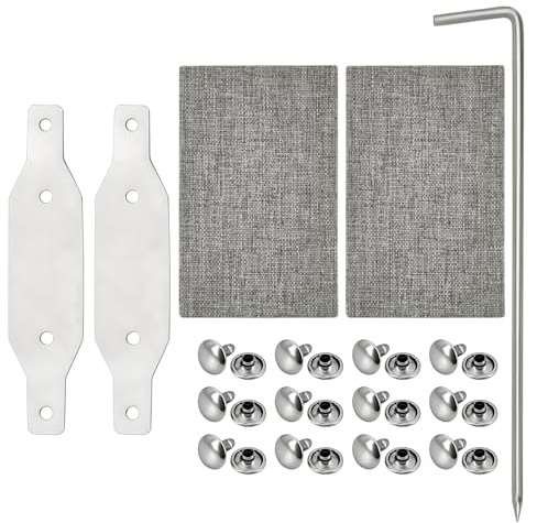 Juego de reparación de correa de persiana enrollable para correas, juego de reparación para correa de persiana de 20 mm a 23 mm, kit de reparación para correa de persiana máxima, 2 placas de acero