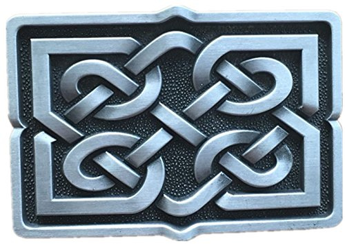JEAN'S FRIEND New Celtic Cross Knot Rectangle Vintage Belt Buckle Gürtelschnallen