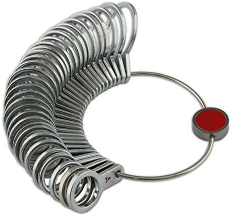 Jewellers Tools Metal UK Size A-Z+6 Finger Gauge : Measure Ring Finger Sizer Tool (120)