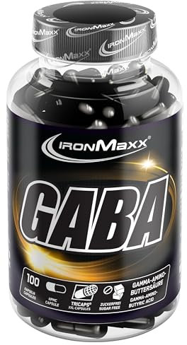 GABA Kapseln hochdosiert 100 Stk. - 1000mg Gamma-Aminobuttersäure pro Kapsel, Zuckerfreie Formel, Nahrungsergänzungsmittel für Sportler, 3 Monatsvorrat