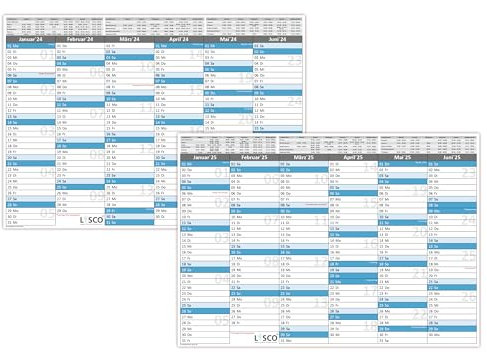 Tafelkalender DIN A4 2026 + 2027 (2 x 10 Stück) Format (210 x 297 mm) 300g BD Papier sehr gut beschreibbar