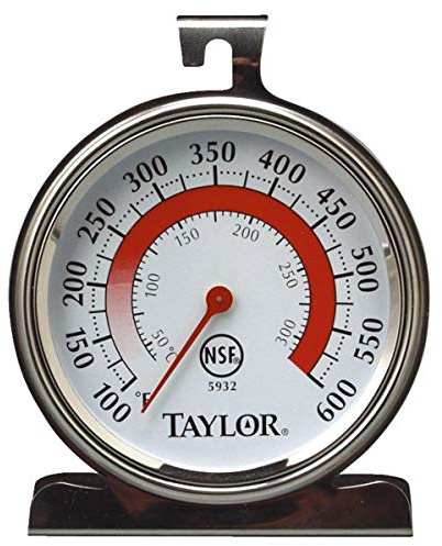 Taylor Oven Thermometer 100 Deg F To 600 Deg F 3-1/4 X 3-3/4 Dial