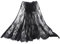 PDTO Spitze Stoff Trim Retro Tüll Stickerei Rose Floral Hochzeit Stoff zum Nähen Schwarze 150 x 150cm