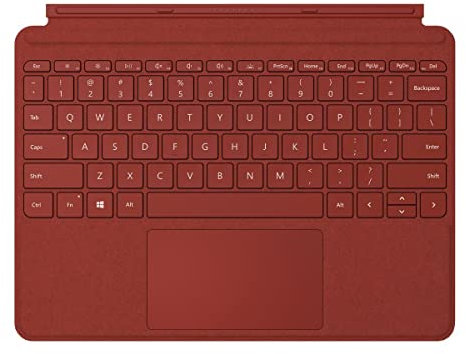 Microsoft Surface Go Signa Type Cover - Teclado compatible con Surface Go, Rojo amapola (Alcantara)