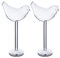 Cabilock 2Pcs 150Ml Vogelform Martini Gläser für Aperitif Bar Pub