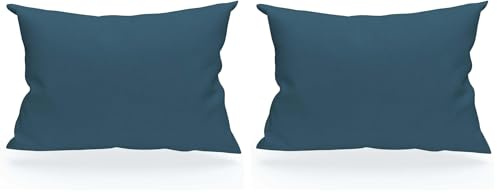 TAIE US VP 50X70 Bleu Canard Coton (Lot de 2)