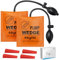 eSynic 2 Stück Montagekissen Luftkissen Air Pump Wedge Luftkissen Tragfähigkeit 297lbs/134KG für Tür Fenster Montage - Orange