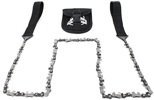 Iceberk | Serrucho de bolsillo + funda - Sierra de cadena manual de acero al carbono Para cortar ramas y árboles pequeño
