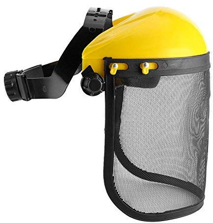 Casque de Protection, Casque de sécurité avec visière en Plein Maillage pour la Protection forestière de débroussailleuse forestière