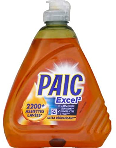 Liquide vaisselle mains Paic Excel² ultra-dégraissant - Flacon 500 ml
