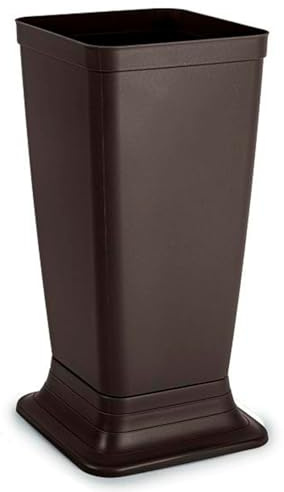 AC - Paragüero de plástico - Modelo Wet - Soporte para Paraguas Cuadrado para Entrada de oficinas, Negocios, hogar - Fabricado en España - 51,5 x 26 x 26 cm - Wengué