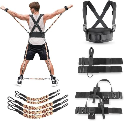 Bandas de resistencia al boxeo, equipo de entrenamiento con puños y correas para el tobillo, juego completo de entrenamiento de resistencia corporal para boxeo, MMA, entrenamiento de artes marciales