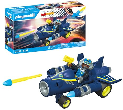 PLAYMOBIL Speedy Space Jet Set da gioco con statuine, Jet spaziale sfrecciante