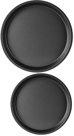 NAMOARLY 2piezas Placa Para Pizza Moldes Metálicos Para Hornear Bandejas Redondas Para Horno