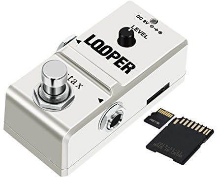 Stax 1GB SD Card Loop Station Pedal - Looper Guitar Pedal with 10 Min Recording, Unlimited Overdubs,True Bypass.