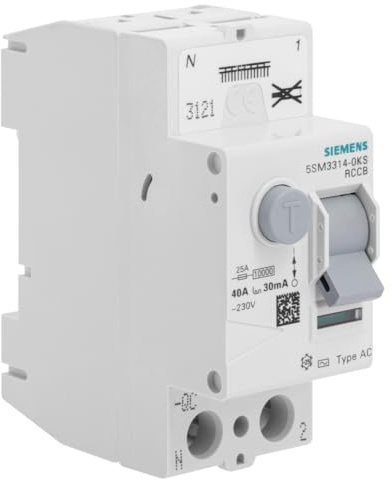 SIEMENS - Interruptor diferencial automático 30 mA 40 A tipo AC