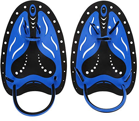 SUNGOOYUE Pagaies de Natation, Palmes de Plongée pour la Natation(M-Bleu)