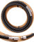Lederkette Lederhalsband Kalbsleder aus sechs Bändern geflochten Ø 6mm Schwarz Edelstahl Verschluss für Herren & Damen TOP (M (46 cm))