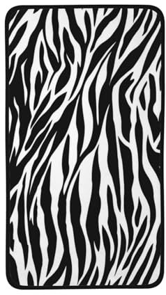 HYTTER Handtuch mit Zebramuster, Korallen-Samt, 40,6 x 71,1 cm: hautfreundlich und bequem, gute Wasseraufnahme, weich, exquisit