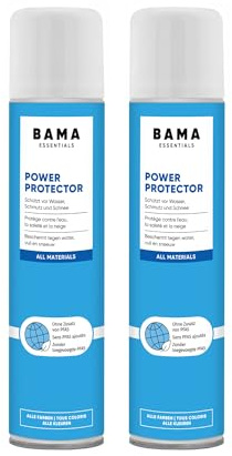 Bama Protector Potente - Spray Impermeabilizante para Zapatos, Bolsos y Chaquetas Tratamiento Repelente de la Suciedad y del Agua Protector Universal para Calzado - 300ml | Ante, nobuck, textil y piel lisa, protección contra la suciedad y la humedad, para zapatillas, chaquetas, bolsos y exteriores