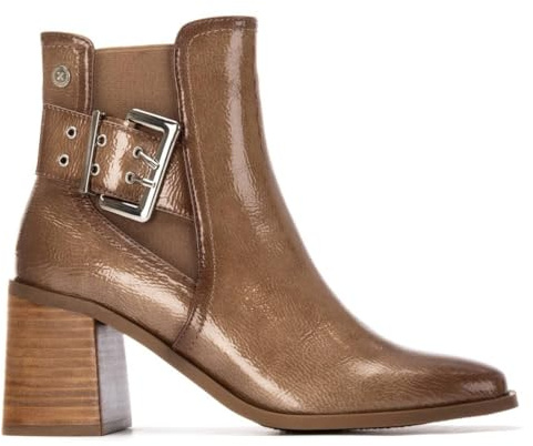XTI - Botín Mujer Beige - Calzado Cómodo y Versátil - Moda casual - Modelo 14431501 (Talla 38)