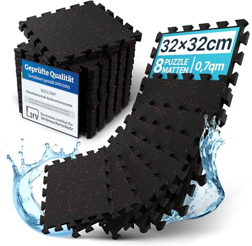 NEOLYMP Pool Unterlage Outdoor zuschneidbar aus Vollgummi - Whirlpool Unterlegmatte rutschfest und langlebig - Poolmatten Schutzboden - Bodenschutzmatte Pool für Planschbecken