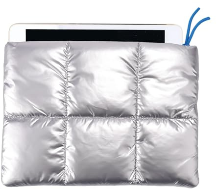 Thermal Sleeve for iPad, 12x9in Thermal Case for Kindle Outdoor Warm Tablet Bag Compatible with 11 Inch Pad and e-Reader to Prevent Overheating and Overcooling Accessories(Silver)