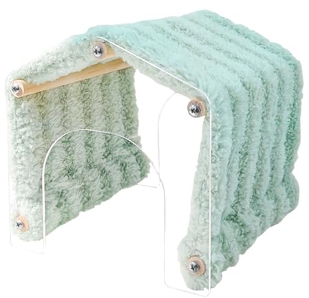 Kanintunnel - mjuk plyschdekoration | smådjurslivsmiljö med avtagbar | för igelkott chinchilla hamster vila för att inomhus