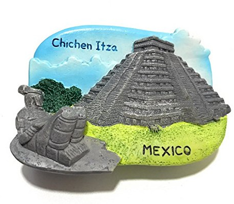 Chichen Itza Mexico 3D Refrigerator Magnet Travel Souvenirs,Resin Home Decoration Mexico Fridge Magnet Sticker