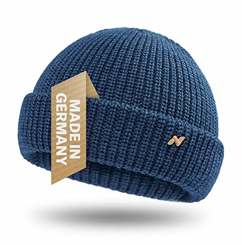 NYTTED® Troyer Mütze für Damen & Herren - Made in Germany - Fisherman Beanie aus 100% Feinster Schurwolle - Winter Fischermütze