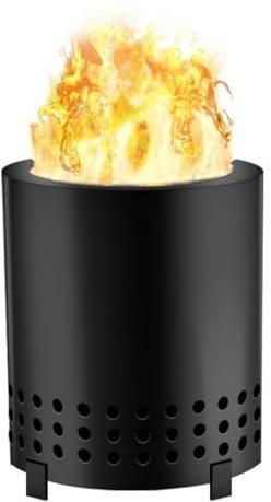 Brasero de jardín exterior, estufa pirolítica, brasero de mesa con soporte, brasero de interior, compacto y portátil, apto para picnic, periferia y aventuras