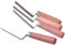 Aqbau Cazzuola per fughe in legno, 230 x 50 x 10 mm, metallo, legno, argento, marrone