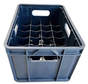 Beer Bottle Crate Plastic -Suits 275ml bottles Black