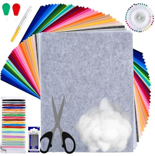 30 Farben Filzstoff 40 * 30cm Bastelfilz Farbig Filz Blätter,Filz zum Basteln,Polyester Felt Fabric Filzplatten,Vliesstoff Stoff Filzplatten,zum DIY Handwerk Nähen Manual Decoration