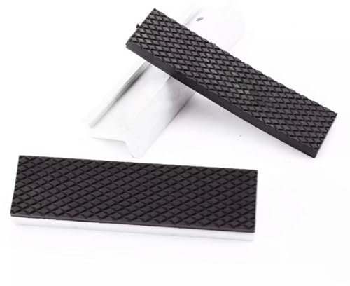 1 par de mordazas protectoras para tornillo de banco, 75 x 29 x 24 mm, mordazas magnéticas para tornillo de banco, protección universal de goma para carpintería (75 x 29 x 24 mm)