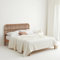 BOHORIA® Premium Musselin Decke 220x240cm 4-lagige Kuscheldecke „New Pure“ extra groß | Tagesdecke aus 100% Baumwolle | Sofadecke Wohndecke (Pearl, 220 x 240 cm)