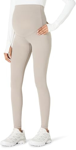 Amazon Essentials Leggings de Premamá Active FormFlex Ultrasuaves, de Largo Completo, por Encima del Vientre, para Yoga y Entrenamiento durante el Embarazo Mujer, Gris Topo, XXL