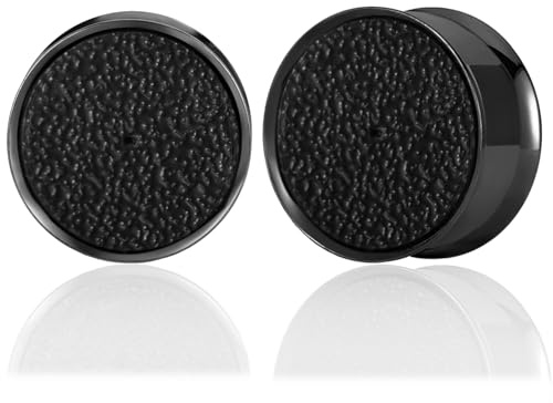 Vankula öra tunnel enkel flared flesh plugs gör-det-själv örhängen 1 par rostfritt stål för män kvinnor öronpiercing töjning smycken 8 mm till 16 mm, 14mm(9/16), Metall
