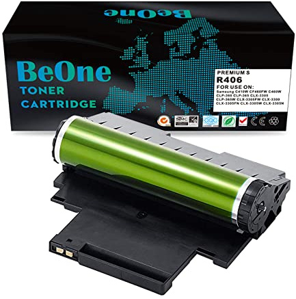 BeOne 1X R406 CLT-R406/SEE CLT-R406 Tambour Unité Imagerie Compatibles pour Samsung C410W CF460FW C460W CLP-360 365 365W CLX-3300 3305 3305FN 3305FW 3305N 3305W Imprimantes (1 Noir)
